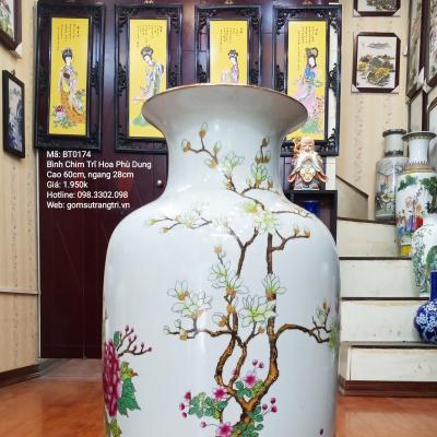 Bình Cắm Hoa Chim Trĩ Hoa Phù Dung